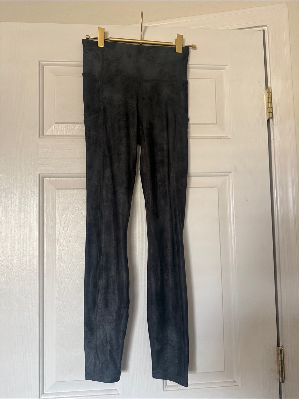 Fabletics women’s Black High-Waist Leggings with Side Pockets